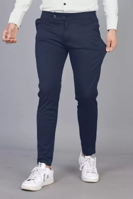PTC CREATION Regular Fit Men Blue Trousers