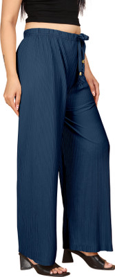 payaltextile Regular Fit Women Blue Trousers