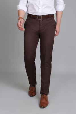 ANNOY Regular Fit Men Brown Trousers