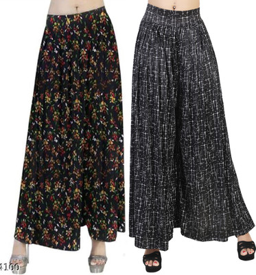 Fashion Bazaar Flared Women Black, Black Trousers