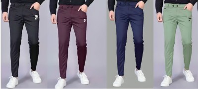 SUMITGARMENT Solid Men Black, Purple, Blue, Green Track Pants