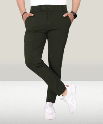 PTC CREATION Regular Fit Men Green Trousers