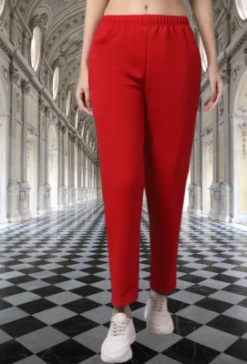 PINKBERRY Flared Women Red Trousers