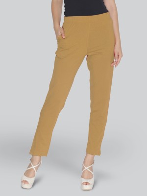 Lyra Regular Fit Women Brown Trousers