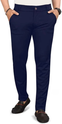 ynam Relaxed Men Blue Trousers