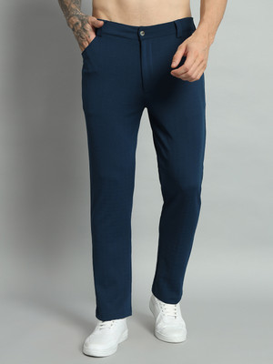GLITO Regular Fit Men Blue Trousers