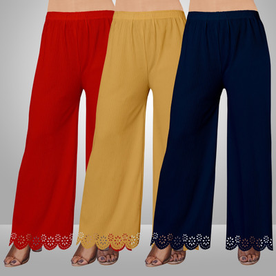 EcoUndies Straight Fit Women Multicolor Trousers