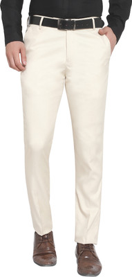 THE PS Regular Fit Men Beige Trousers