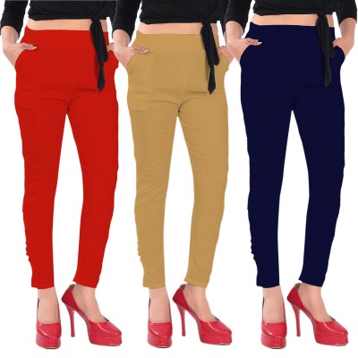 alina beyond fashion Relaxed Women Multicolor Trousers