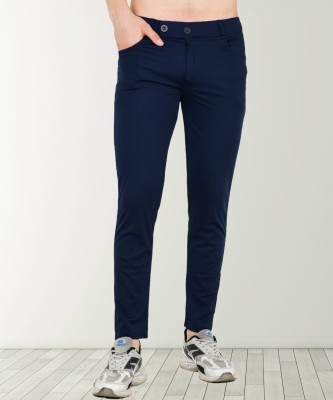 mevan Solid Men Blue Track Pants