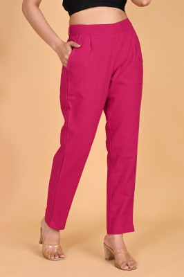 skytick Regular Fit Women Pink Trousers