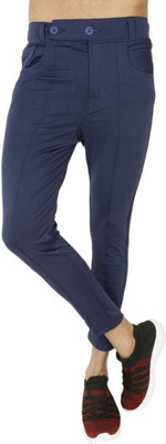 PTC CREATION Regular Fit Men Gold Trousers