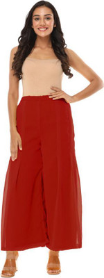 Kicha Regular Fit Women Red Trousers