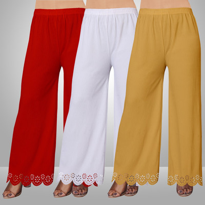 EcoUndies Straight Fit Women Multicolor Trousers