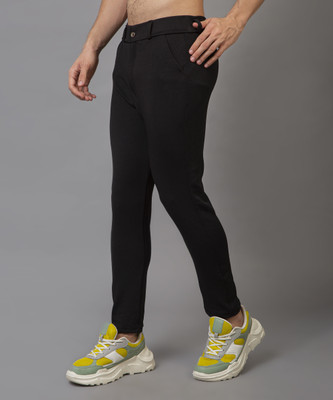 lapataclub Regular Fit Men Black Trousers