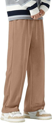SAVAYO Regular Fit Men Brown Trousers