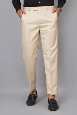 WEAROBICS Regular Fit Men Beige Trousers