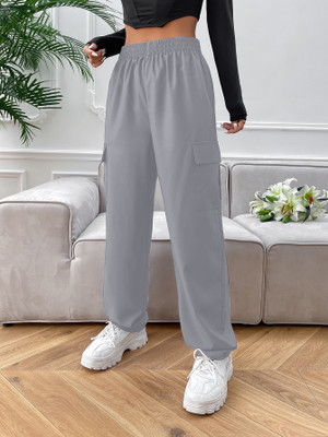 Aahwan Relaxed Women Grey Trousers