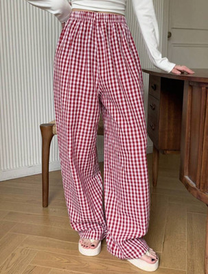 Tamina Straight Fit Women Red Trousers