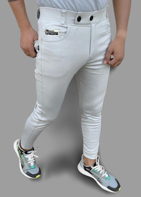 PTC CREATION Regular Fit Men White Trousers
