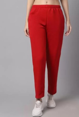 KG FASHION Flared Women Red Trousers