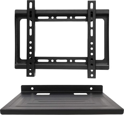 LABTRONIXED INC. Combo of 17-32 Inch LCD LED TV Wall Mount Stand and Heavy Duty Set Top Box Self Fixed TV Mount