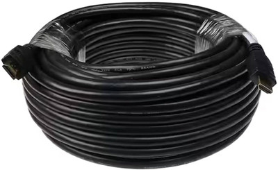 TECHON  TV-out Cable HDMI Cable 20 m 4K High-Speed 20(Black, For TV, 20 m)