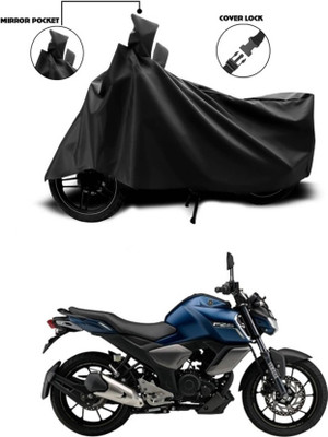 SK AUTO Two Wheeler Cover for Yamaha(FZ-S FI, Black)