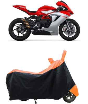 Coxtor Waterproof Two Wheeler Cover for MV Agusta(F3, Orange)