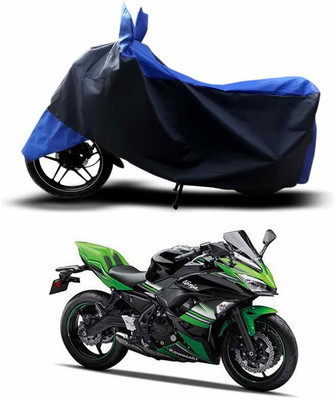 DeepShakshi AUTOMOTIVE Waterproof Two Wheeler Cover for Kawasaki(Ninja, Blue)