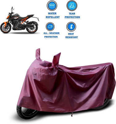 CODOKI Waterproof Two Wheeler Cover for KTM(250 Duke, Maroon)