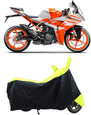 Coxtor Waterproof Two Wheeler Cover for KTM(RC 200 BS6, Yellow)