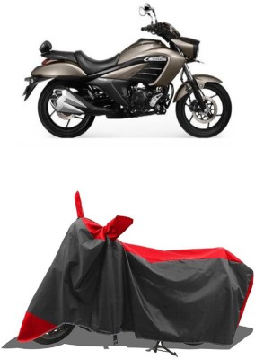 SUGASHRI Waterproof Two Wheeler Cover for Suzuki(intruder 150, Red, Black)