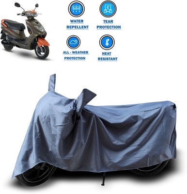 CODOKI Two Wheeler Cover for Okinawa(Ridge Plus, Grey)