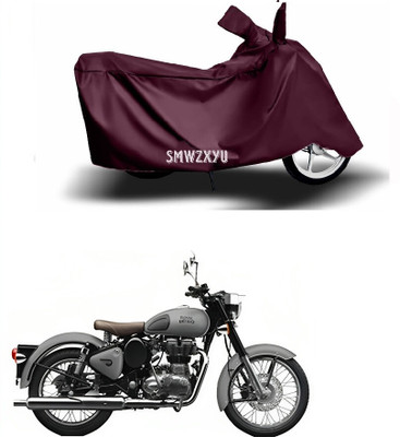 SK AUTO Two Wheeler Cover for Royal Enfield(Bullet 350 New, Maroon)