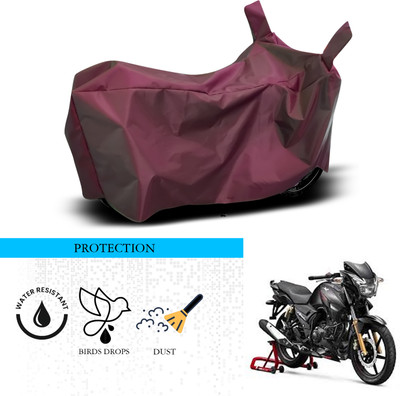 SnehaSales Waterproof Two Wheeler Cover for TVS(Apache 150, Maroon)