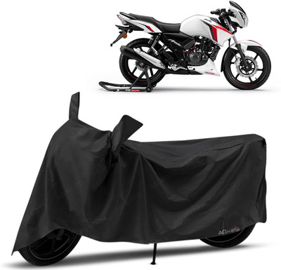 MMSSTAR Waterproof Two Wheeler Cover for TVS(Apache RTR 160, Black)