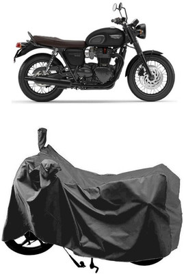 SUGASHRI Waterproof Two Wheeler Cover for Triumph(Bonneville T120 Black, Grey)