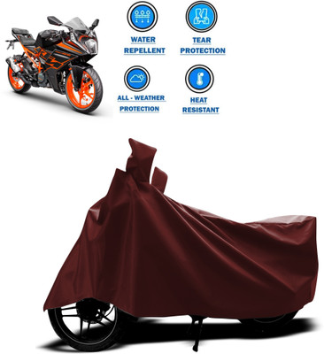 CODOKI Waterproof Two Wheeler Cover for KTM(RC 125, Maroon)