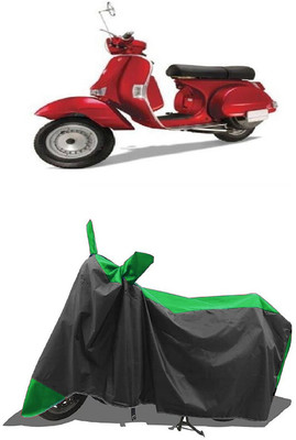 SUGASHRI Waterproof Two Wheeler Cover for LML(Star Euro 200, Green, Black)