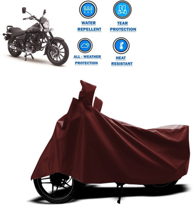 GOSHIV-car and bike accessories Waterproof Two Wheeler Cover for Bajaj(Avenger 180 Street, Maroon)