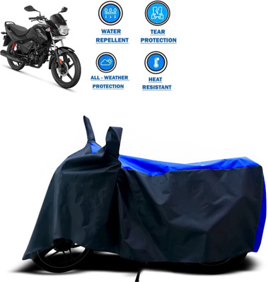 PAGORA Two Wheeler Cover for Hero(Passion Plus, Blue)