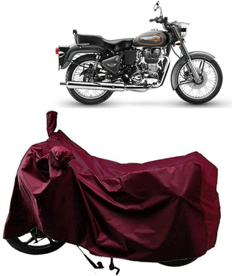 SK AUTO Two Wheeler Cover for Royal Enfield(Bullet 500, Maroon)