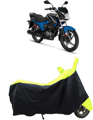Coxtor Waterproof Two Wheeler Cover for Hero(Glamour BS6, Yellow)
