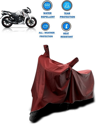 CODOKI Waterproof Two Wheeler Cover for TVS(Apache 150, Maroon)