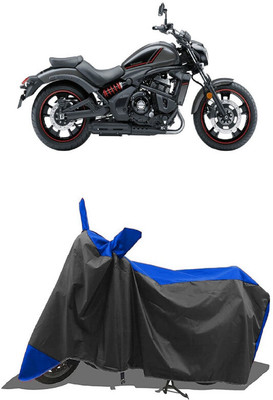 SUGASHRI Waterproof Two Wheeler Cover for Kawasaki(Vulcan S BS6, Blue, Black)