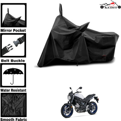 SK AUTO Two Wheeler Cover for Suzuki(SV650, Black)