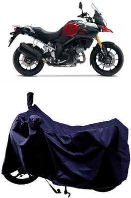 SUGASHRI Waterproof Two Wheeler Cover for Suzuki(V Strom 1000, Blue)