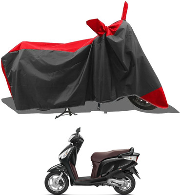 SK AUTO Two Wheeler Cover for Honda(Red, Black)