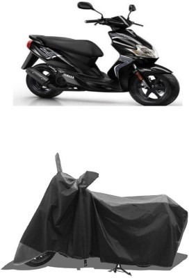 SUGASHRI Waterproof Two Wheeler Cover for Yamaha(Jog R, Grey, Black)